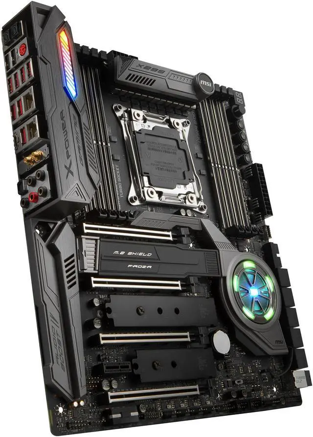 Alt view image 4 of 12 - MSI X299 XPOWER GAMING AC LGA 2066 Intel X299 USB 3.1 Extended ATX Intel Motherboard