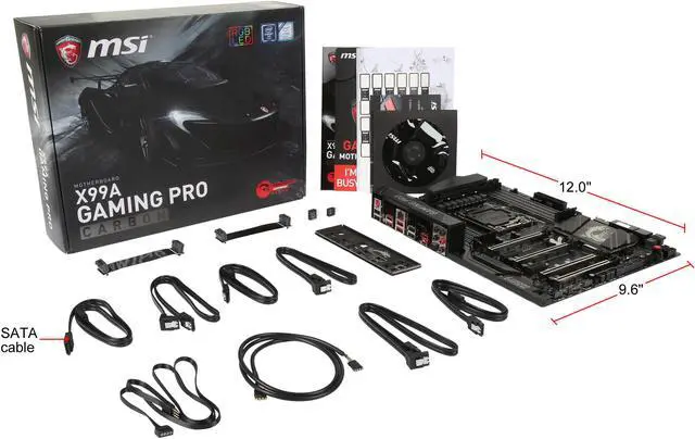 Alt view image 5 of 5 - MSI X99A GAMING PRO CARBON LGA 2011-v3 Intel X99 USB 3.1 ATX Intel Motherboard