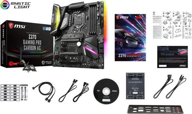 Alt view image 5 of 6 - MSI Z370 GAMING PRO CARBON AC LGA 1151 (300 Series) Intel Z370 HDMI USB 3.1 ATX Intel Motherboard