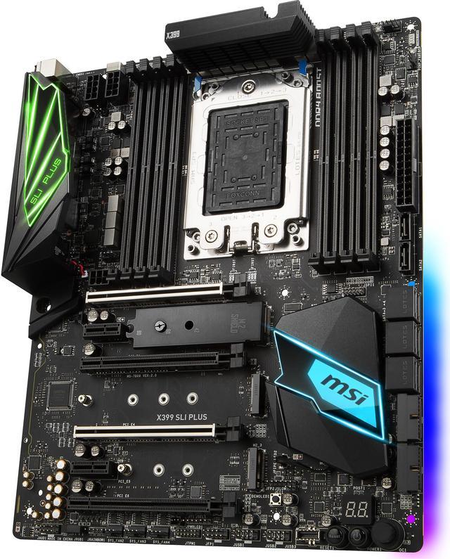 MSI X399 SLI PLUS sTR4 ATX Motherboards - AMD - Newegg.com