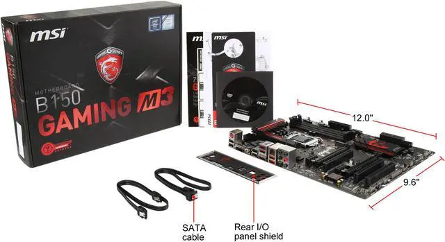 Alt view image 5 of 5 - MSI B150 Gaming M3 LGA 1151 Intel B150 HDMI SATA 6Gb/s USB 3.1 ATX Intel Motherboard