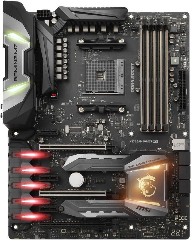 Alt view image 3 of 9 - MSI X370 GAMING M7 ACK AM4 AMD X370 USB 3.1 ATX AMD Motherboard