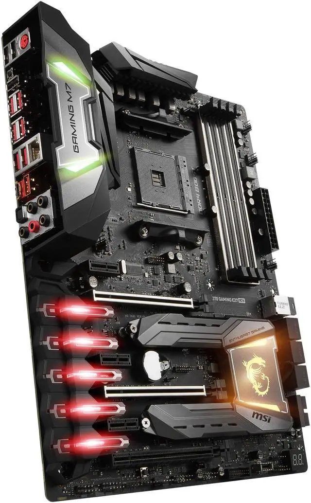 Alt view image 5 of 9 - MSI X370 GAMING M7 ACK AM4 AMD X370 USB 3.1 ATX AMD Motherboard
