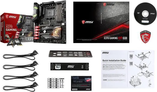 Alt view image 8 of 9 - MSI X370 GAMING M7 ACK AM4 AMD X370 USB 3.1 ATX AMD Motherboard