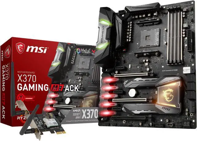 Alt view image 9 of 9 - MSI X370 GAMING M7 ACK AM4 AMD X370 USB 3.1 ATX AMD Motherboard