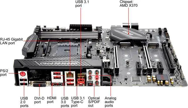 MSI-X370-GAMING-PRO-CARBON　AM4　AMD Refurbished: MSI PERFORMANCE GAMING X370 GAMING PRO CARBON