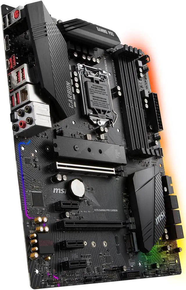 Alt view image 4 of 7 - MSI H370 GAMING PRO CARBON LGA 1151 (300 Series) Intel H370 HDMI USB 3.1 ATX Intel Motherboard