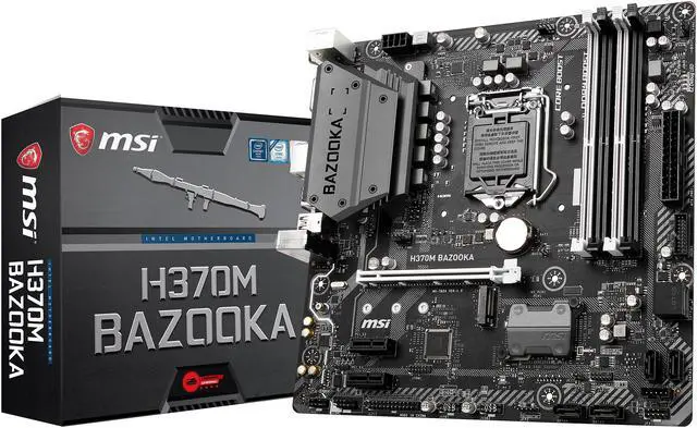 Alt view image 6 of 6 - MSI H370M BAZOOKA LGA 1151 (300 Series) Intel H370 HDMI USB 3.1 Micro ATX Intel Motherboard