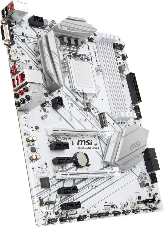 Alt view image 4 of 7 - MSI B360 GAMING ARCTIC LGA 1151 (300 Series) Intel B360 USB 3.1 ATX Intel Motherboard