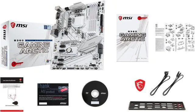 Alt view image 6 of 7 - MSI B360 GAMING ARCTIC LGA 1151 (300 Series) Intel B360 USB 3.1 ATX Intel Motherboard