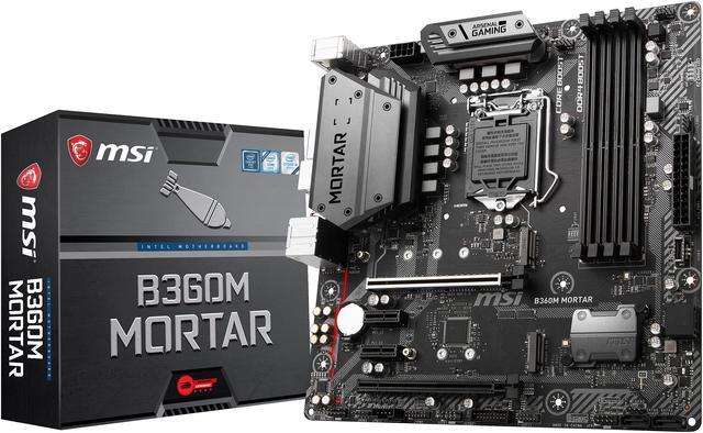 Alt view image 6 of 6 - MSI ARSENAL GAMING B360M MORTAR LGA 1151 (300 Series) Intel B360 Micro ATX Intel Motherboard