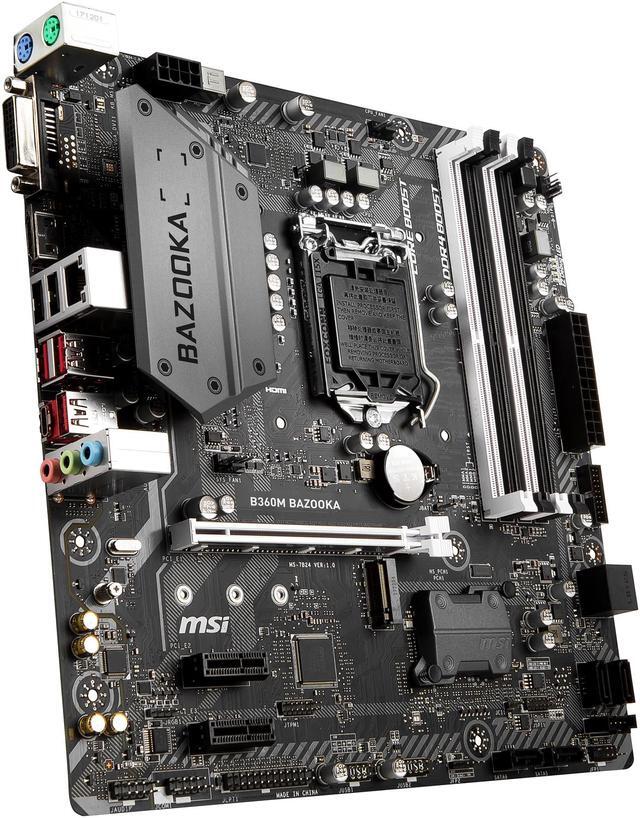Alt view image 5 of 9 - MSI ARSENAL GAMING B360M BAZOOKA LGA 1151 (300 Series) Intel B360 Micro ATX Intel Motherboard