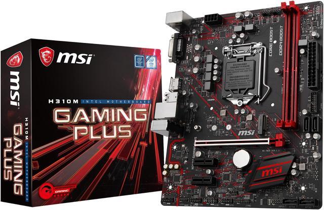 Alt view image 7 of 7 - MSI PERFORMANCE GAMING H310M GAMING PLUS LGA 1151 (300 Series) Intel H310 Micro ATX Intel Motherboard