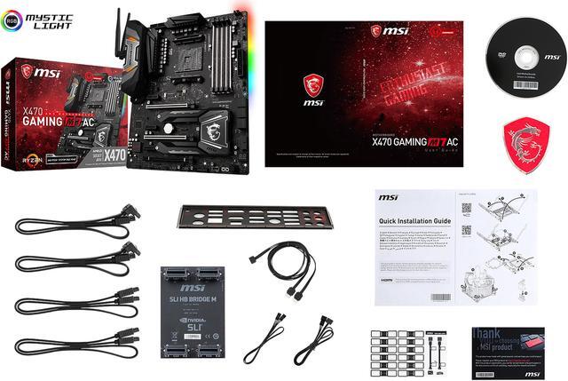 Alt view image 6 of 7 - MSI X470 GAMING M7 AC AM4 AMD X470 USB 3.1 ATX AMD Motherboard