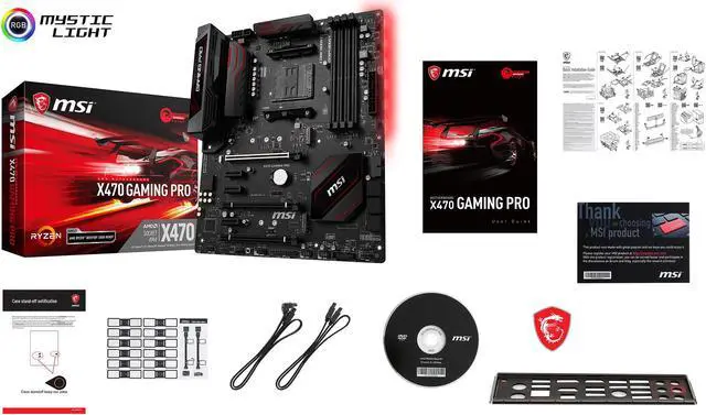 Alt view image 6 of 7 - MSI X470 GAMING PRO AM4 AMD X470 USB 3.1 HDMI ATX AMD Motherboard