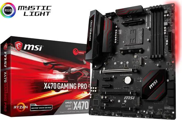 Alt view image 7 of 7 - MSI X470 GAMING PRO AM4 AMD X470 USB 3.1 HDMI ATX AMD Motherboard