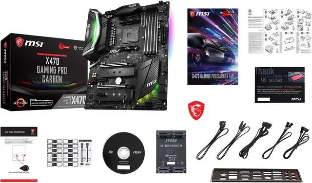 Alt view image 8 of 10 - MSI PERFORMANCE GAMING X470 GAMING PRO CARBON AM4 AMD X470 USB 3.1 HDMI ATX AMD Motherboard