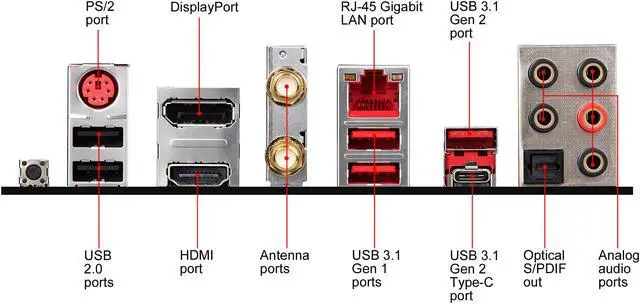 Alt view image 7 of 9 - MSI PERFORMANCE GAMING B450 GAMING PRO CARBON AC AM4 AMD B450 ATX AMD Motherboard