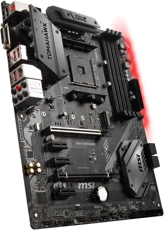 Alt view image 4 of 8 - MSI ARSENAL GAMING B450 TOMAHAWK AM4 AMD B450 USB 3.1 HDMI ATX AMD Motherboard