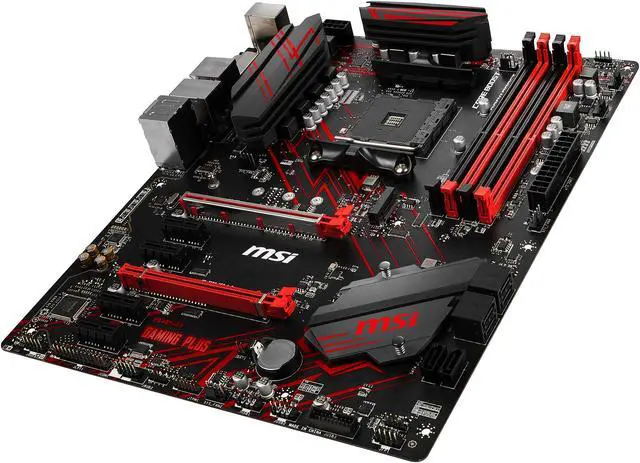 Alt view image 5 of 10 - MSI PERFORMANCE GAMING B450 GAMING PLUS AM4 AMD B450 USB 3.1 HDMI ATX AMD Motherboard