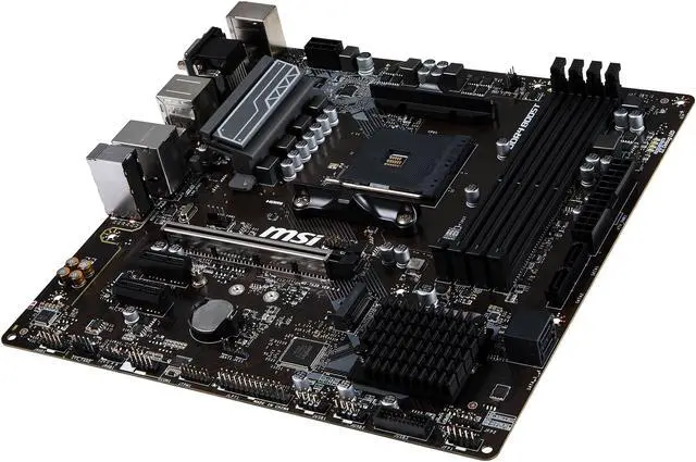 Alt view image 4 of 6 - MSI B450M PRO-VDH AM4 AMD B450 USB 3.1 HDMI AMD Motherboard
