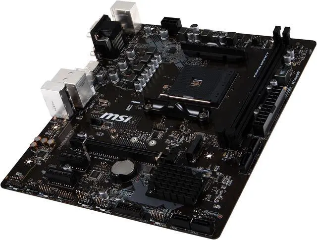 Alt view image 5 of 9 - MSI PRO B450M PRO-M2 AM4 AMD B450 USB 3.1 HDMI Micro ATX AMD Motherboard