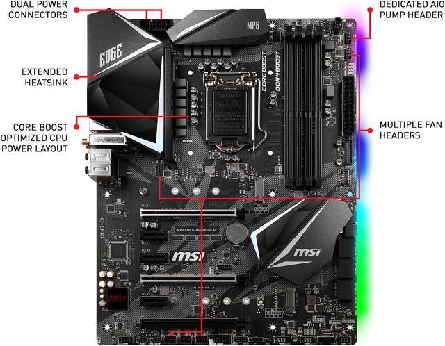 MSI MPG Z390 GAMING EDGE AC ATX Motherboard - Newegg.ca