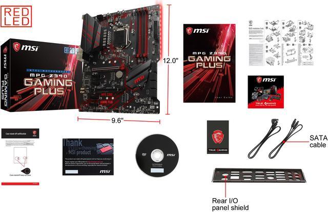Alt view image 9 of 10 - MSI MPG Z390 GAMING PLUS LGA 1151 (300 Series) Intel Z390 ATX Intel Motherboard