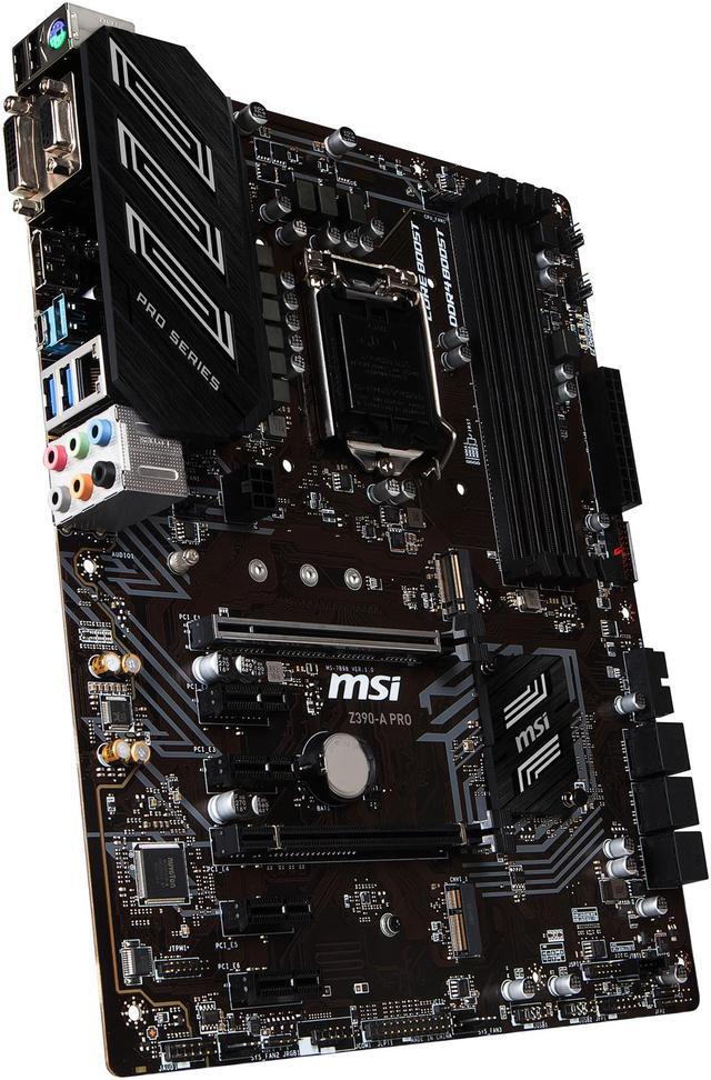 Alt view image 4 of 9 - MSI PRO Z390-A PRO LGA 1151 (300 Series) Intel Z390 ATX Intel Motherboard
