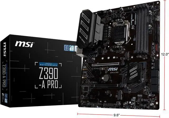 Alt view image 9 of 9 - MSI PRO Z390-A PRO LGA 1151 (300 Series) Intel Z390 ATX Intel Motherboard