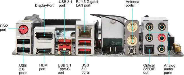 Alt view image 4 of 5 - MSI Z270I GAMING PRO CARBON AC LGA 1151 Intel Z270 HDMI USB 3.1 Mini ITX Intel Motherboard