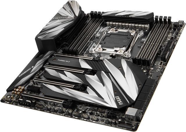 Alt view image 4 of 13 - MSI MEG X299 CREATION LGA 2066 Intel X299 USB 3.1 Extended ATX Intel Motherboard