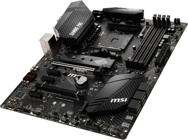 Alt view image 4 of 6 - MSI PERFORMANCE GAMING B450 GAMING PRO CARBON AC AM4 AMD B450 USB 3.1 HDMI ATX AMD Motherboard