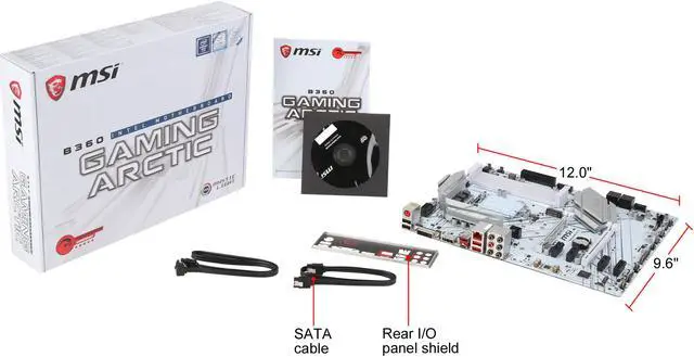 Alt view image 7 of 6 - MSI PERFORMANCE GAMING B360 GAMING ARCTIC LGA 1151 (300 Series) Intel B360 ATX Intel Motherboard