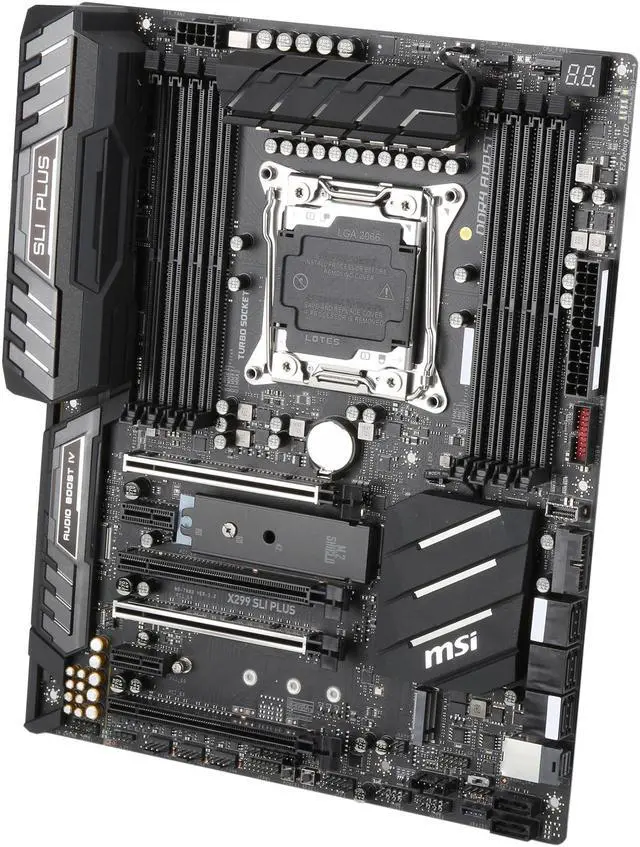 Alt view image 4 of 6 - MSI PRO X299 SLI PLUS LGA 2066 Intel X299 ATX Intel Motherboard