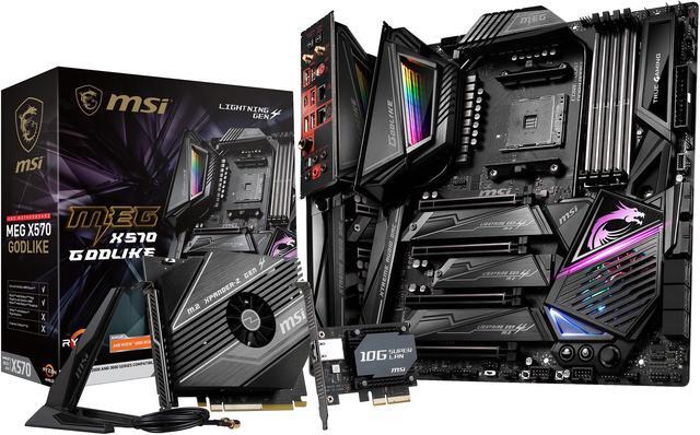 Alt view image 6 of 15 - MSI MEG X570 GODLIKE Gaming Motherboard AMD AM4 SATA 6Gb/s M.2 USB 3.2 Wi-Fi 6 Extended-ATX