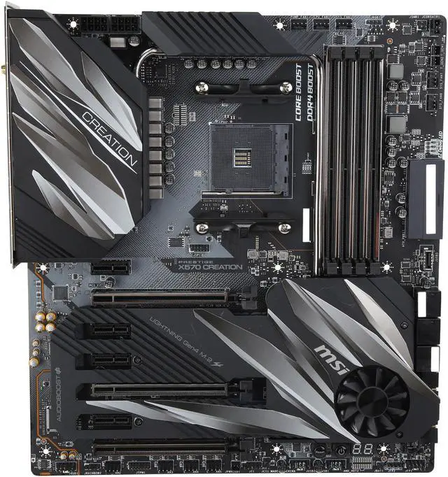 Alt view image 10 of 17 - MSI PRESTIGE X570 CREATION Motherboard AMD AM4 SATA 6Gb/s M.2 USB 3.2 Wi-Fi 6 Extended-ATX