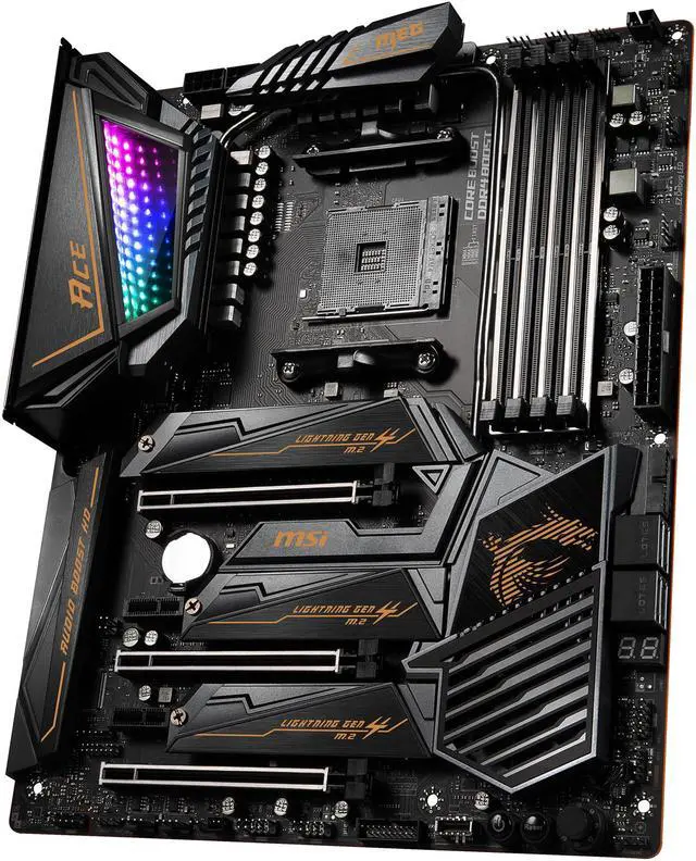Alt view image 2 of 15 - MSI MEG X570 ACE Gaming Motherboard AMD AM4 SATA 6Gb/s M.2 USB 3.2 Gen 2 Wi-Fi 6 ATX