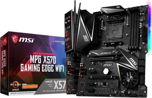 Alt view image 7 of 15 - MSI MPG X570 GAMING EDGE WIFI Gaming Motherboard AMD AM4 SATA 6Gb/s M.2 USB 3.2 Gen 2 HDMI ATX