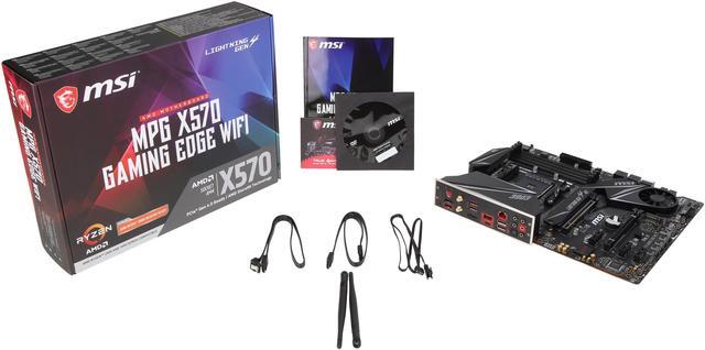 Alt view image 13 of 15 - MSI MPG X570 GAMING EDGE WIFI Gaming Motherboard AMD AM4 SATA 6Gb/s M.2 USB 3.2 Gen 2 HDMI ATX