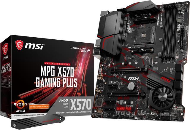 Alt view image 7 of 12 - MSI MPG X570 GAMING PLUS Gaming Motherboard AMD AM4 SATA 6Gb/s M.2 USB 3.2 Gen 2 HDMI ATX