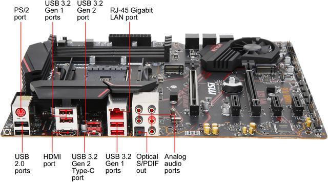 Alt view image 12 of 12 - MSI MPG X570 GAMING PLUS Gaming Motherboard AMD AM4 SATA 6Gb/s M.2 USB 3.2 Gen 2 HDMI ATX