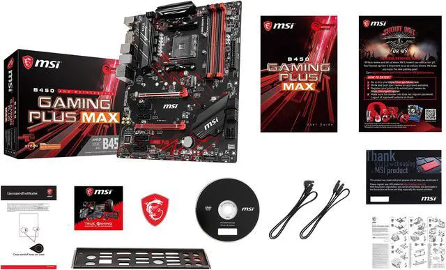 Alt view image 6 of 11 - MSI B450 GAMING PLUS MAX AM4 AMD B450 ATX AMD Motherboard