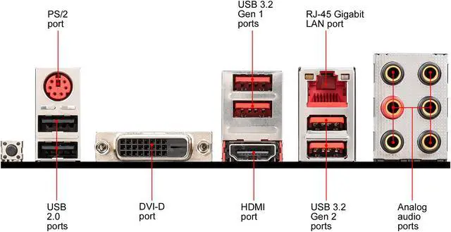 Alt view image 10 of 11 - MSI B450 GAMING PLUS MAX AM4 AMD B450 ATX AMD Motherboard