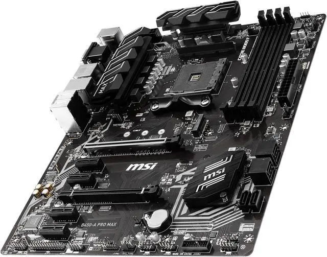 Alt view image 5 of 9 - MSI PRO B450-A PRO MAX AM4 AMD B450 ATX AMD Motherboard
