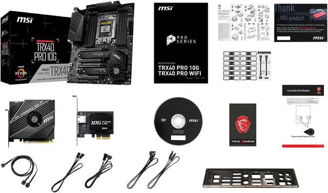 Alt view image 8 of 10 - MSI PRO TRX40 PRO 10G sTRX4 AMD TRX40 ATX AMD Motherboard