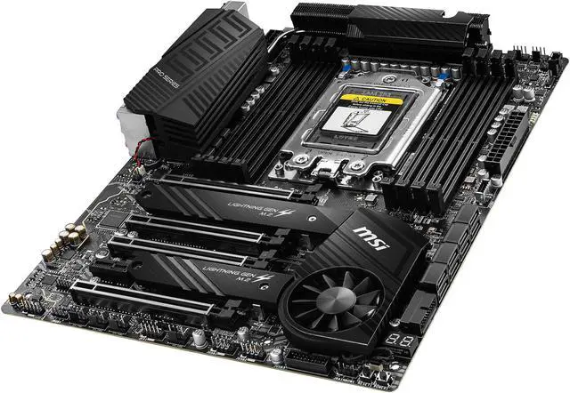 Alt view image 5 of 10 - MSI PRO TRX40 PRO WIFI sTRX4 AMD TRX40 ATX AMD Motherboard