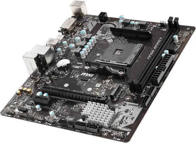 Alt view image 5 of 10 - MSI A320M-A PRO MAX AM4 AMD A320 Micro ATX AMD Motherboard