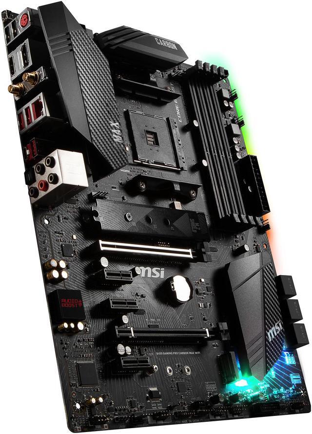 Alt view image 4 of 8 - MSI B450 GAMING PRO CARBON MAX WIFI AM4 AMD B450 ATX AMD Motherboard