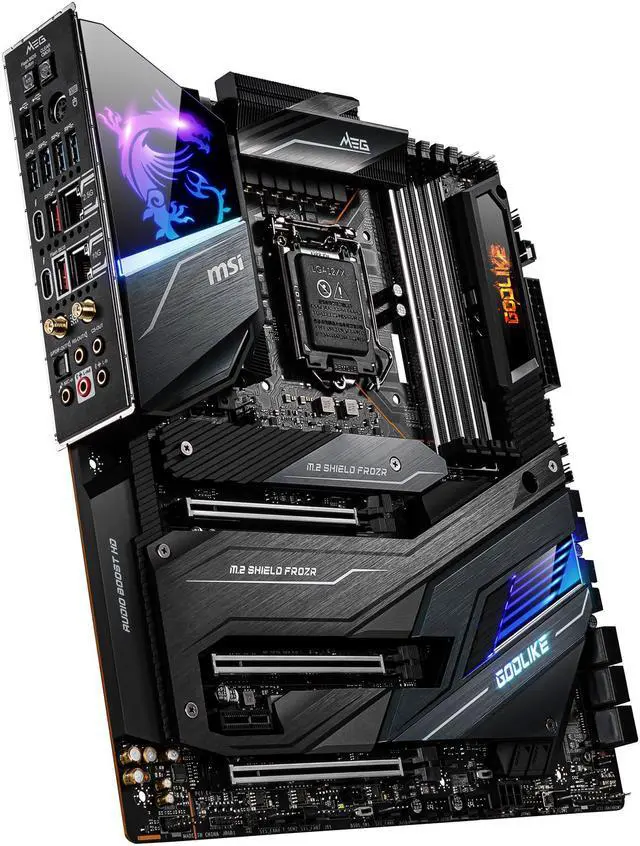 Alt view image 5 of 8 - MSI MEG Z490 GODLIKE LGA 1200 Intel Z490 Extended ATX Intel Motherboard